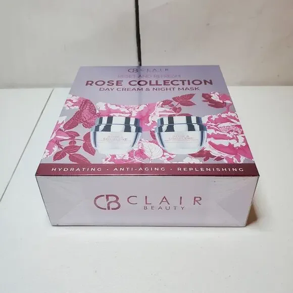 Clair Beauty Rose Day Anti Aging Cream & Sleep Mask Gift Set - Picture 6 of 7